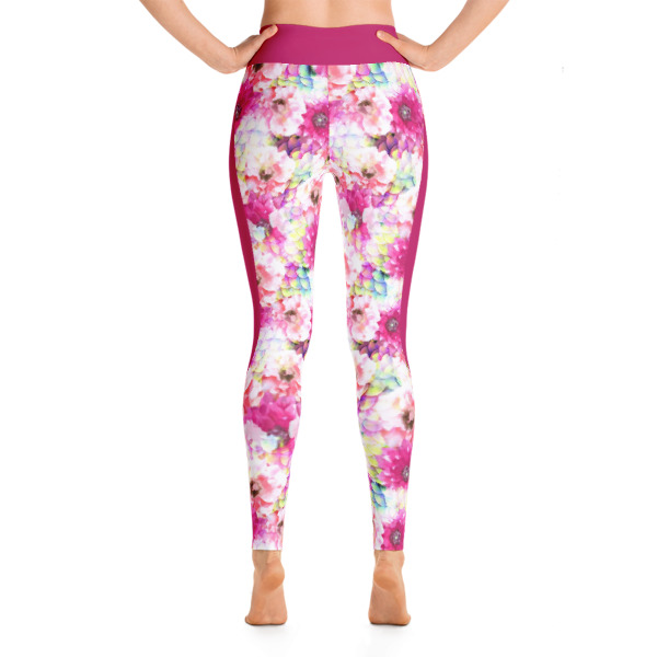 Mermaid Vinous Pink Yoga Leggings