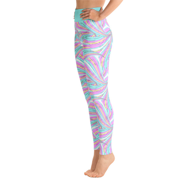 Mermaid Leggings pink mint Yoga