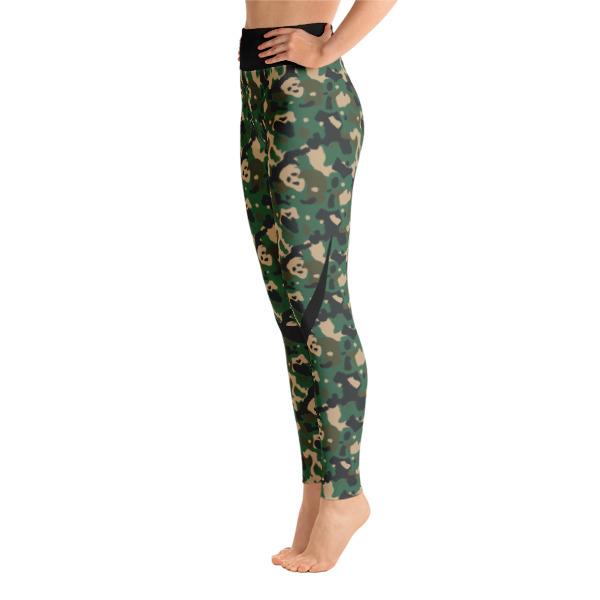 Camouflage Green Patterned Yoga Leggings