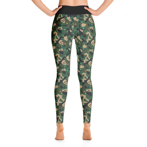 Camouflage Green Patterned Yoga Leggings