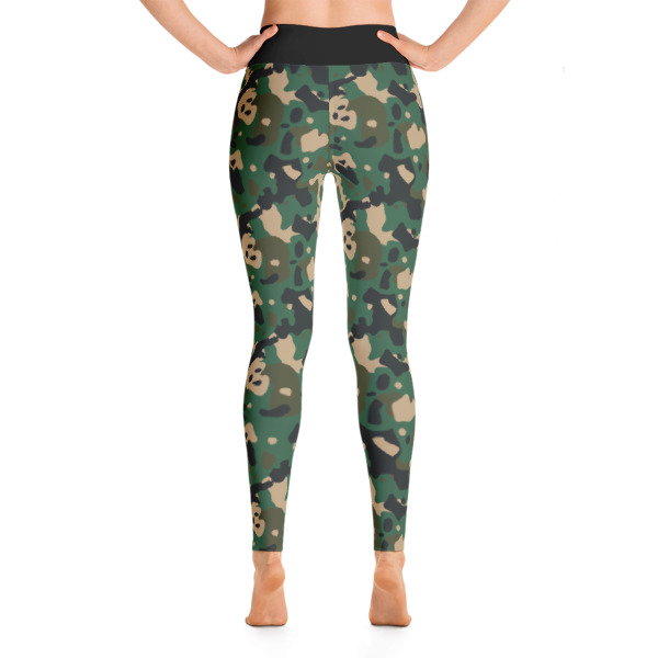 Camouflage Colorful Symmetry Yoga Leggings