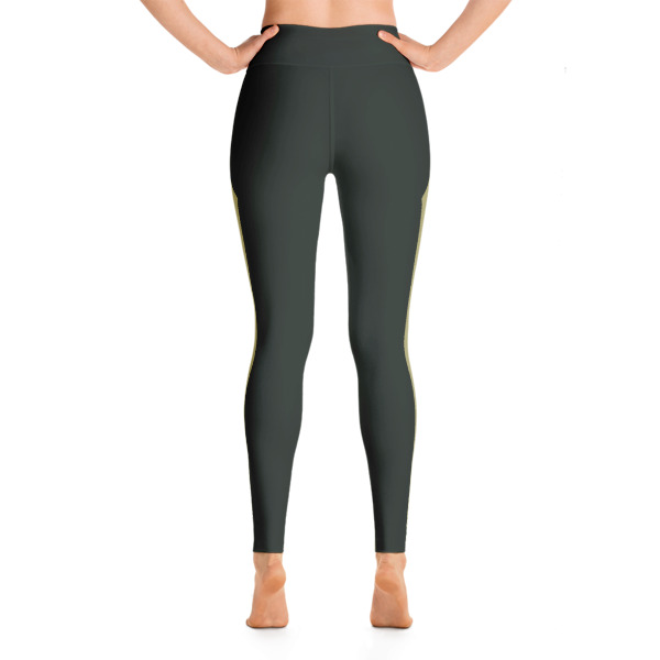 Sttiped Camouflage Green Yoga Leggings