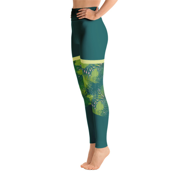 Khaki Green Womens Yoga Leggings