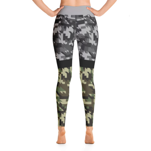 Army Gray-Green Athletic Yoga Leggings