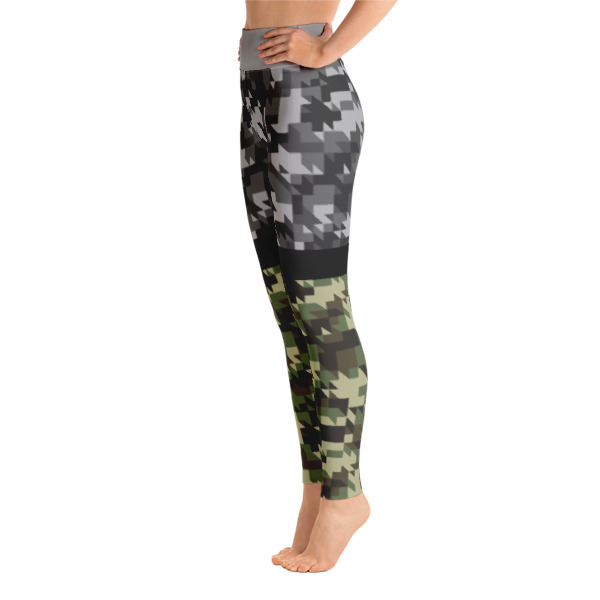 Army Gray-Green Athletic Yoga Leggings