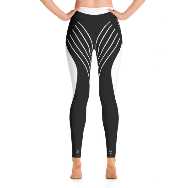 Striped Symmetry Workout For Girls Yoga Leggings