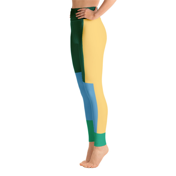 Colorful Abstract Running For Girls Yoga Leggings