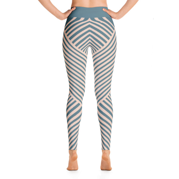 Striped Symmetry Running For Girls Yoga Leggings