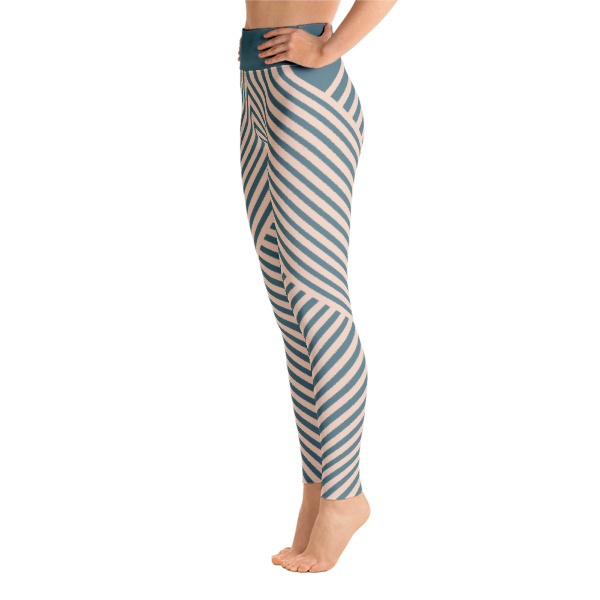 Striped Symmetry Running For Girls Yoga Leggings