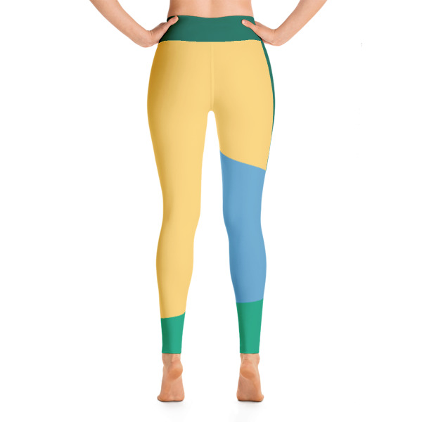 Colorful Abstract Running For Girls Yoga Leggings