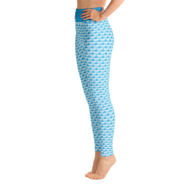 Patterned Mermaid Colored Workout Yoga Leggings