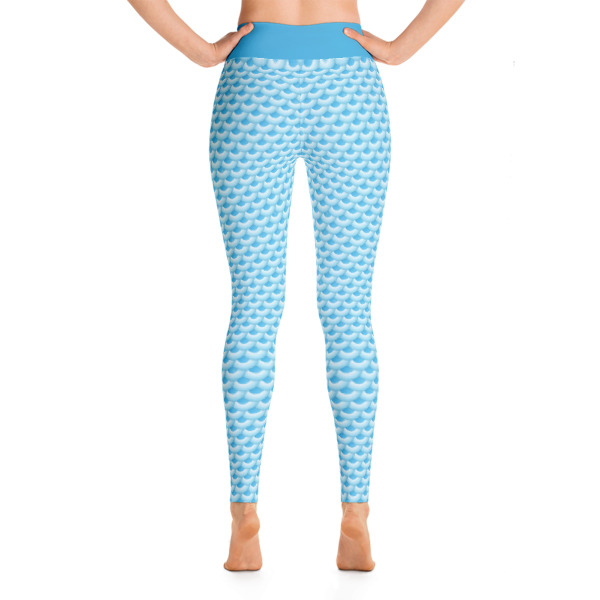 Patterned Mermaid Colored Workout Yoga Leggings