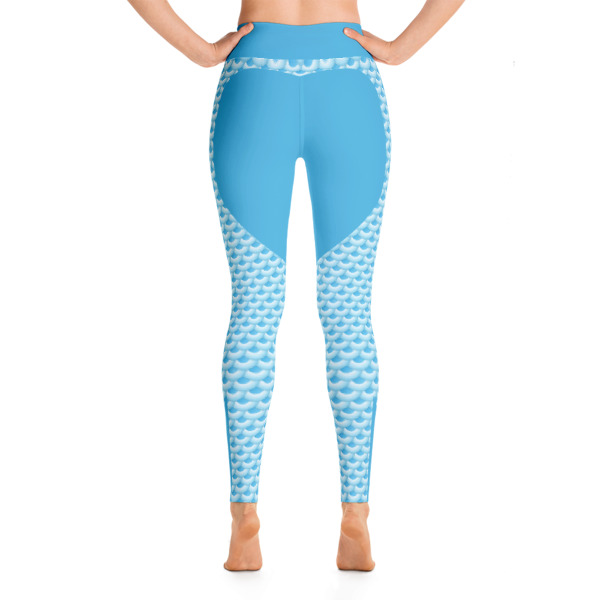Patterned Mermaid Multi Colored Workout Yoga Leggings