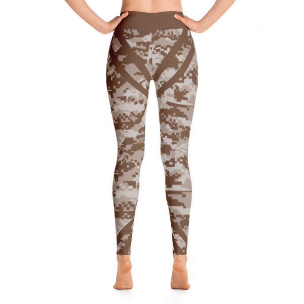 Patterned Camo Brown Yoga Leggings