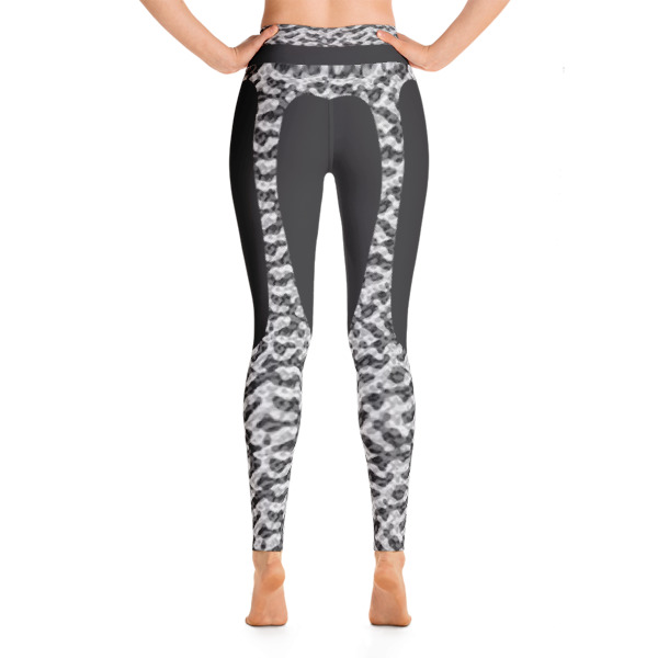 Colorful Abstract Black Yoga Leggings